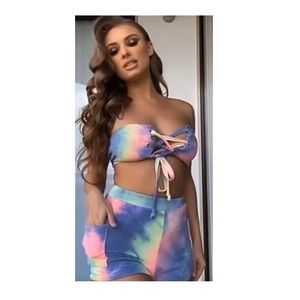 Tie-Dye shorts set
